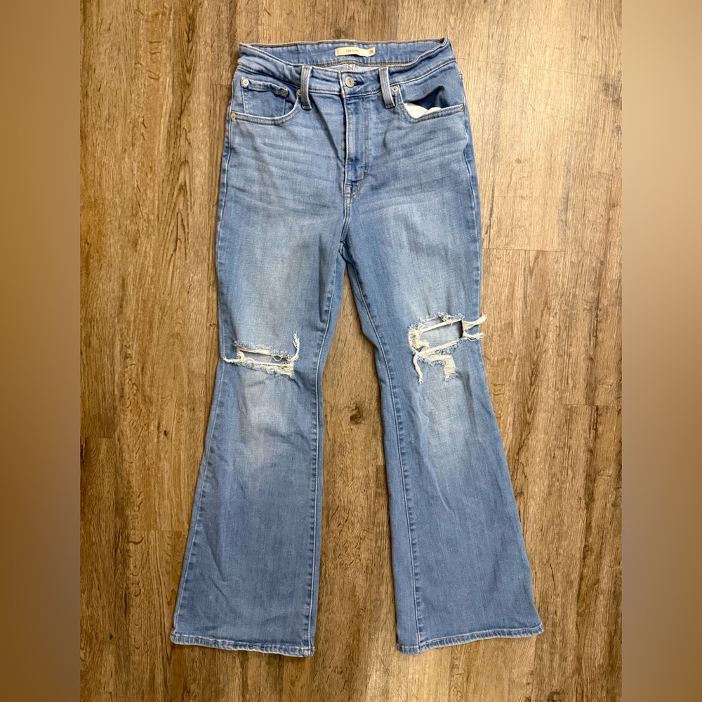 Levi’s • 726 Distressed Flare Jeans